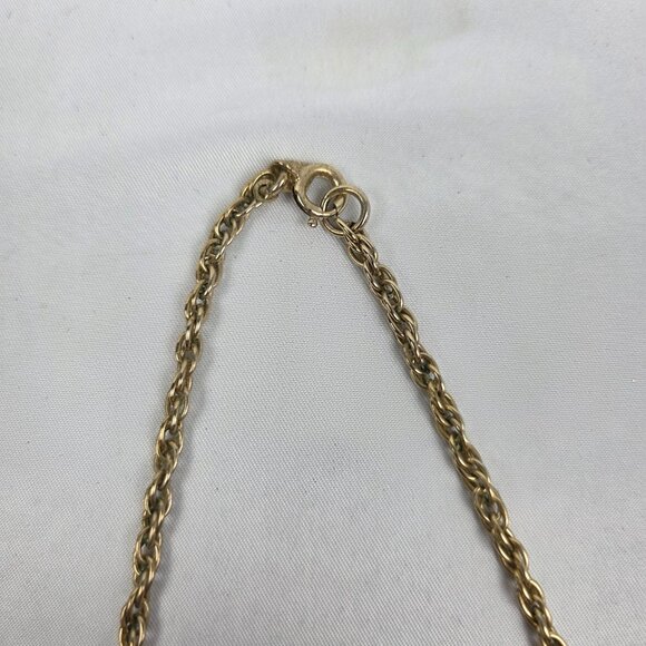 Vintage Sarah Coventry "Mandarin Magic" Gold Tone Bib Necklace Egyptian Style - Picture 10 of 11